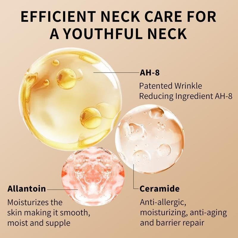YCZ Neck Firming Cream – Straffende und liftende Halscreme für pergamentartige Haut, Hautpflege mit intensiver Feuchtigkeitsversorgung, tierversuchsfreie Pflege für Hals und Körper mit straffender Wirkung. - Image 4