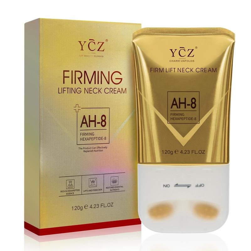 YCZ Neck Firming Cream – Straffende und liftende Halscreme für pergamentartige Haut, Hautpflege mit intensiver Feuchtigkeitsversorgung, tierversuchsfreie Pflege für Hals und Körper mit straffender Wirkung.