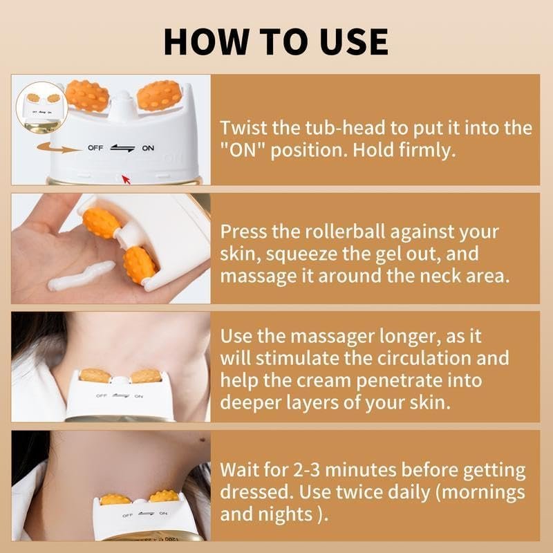 YCZ Neck Firming Cream – Straffende und liftende Halscreme für pergamentartige Haut, Hautpflege mit intensiver Feuchtigkeitsversorgung, tierversuchsfreie Pflege für Hals und Körper mit straffender Wirkung. - Image 6